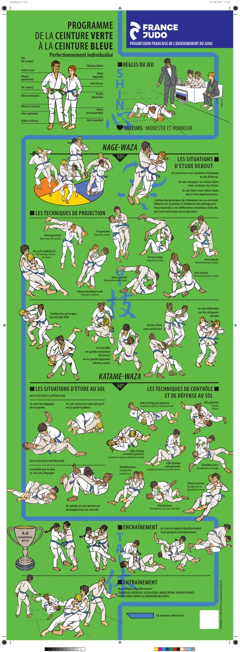 Aperçu de l’affiche France Judo : De la verte à la bleue